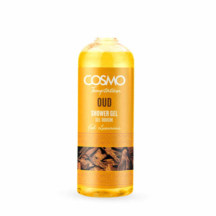 COSMO Temptation Shower Gel - Oud with luxurious oud fragrance for indulging your senses and providing long-lasting freshness.