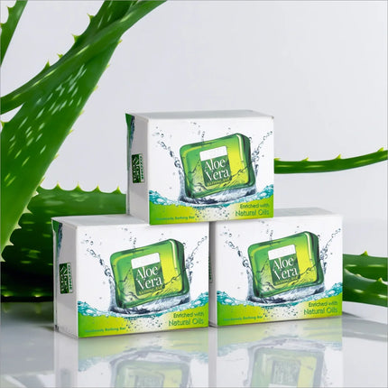 Ozone Aloe Vera Bathing Bar - pack of 3 - BATH SHOP