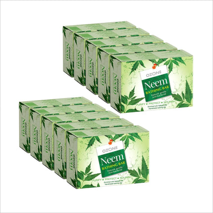Ozone Neem Bathing Bar - PACK OF 10 - BATH SHOP