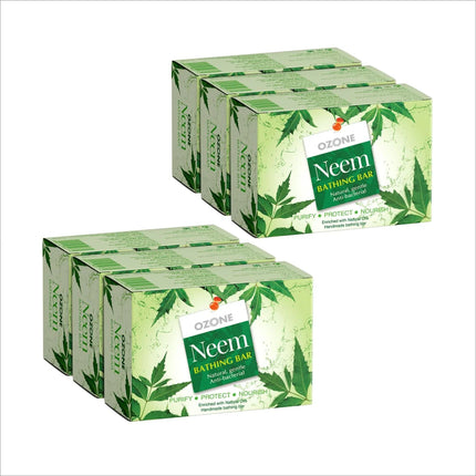 Ozone Neem Bathing Bar - PACK OF 6 - BATH SHOP