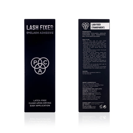 PAC Lash Fixer Transparent 5ml – packaging and label