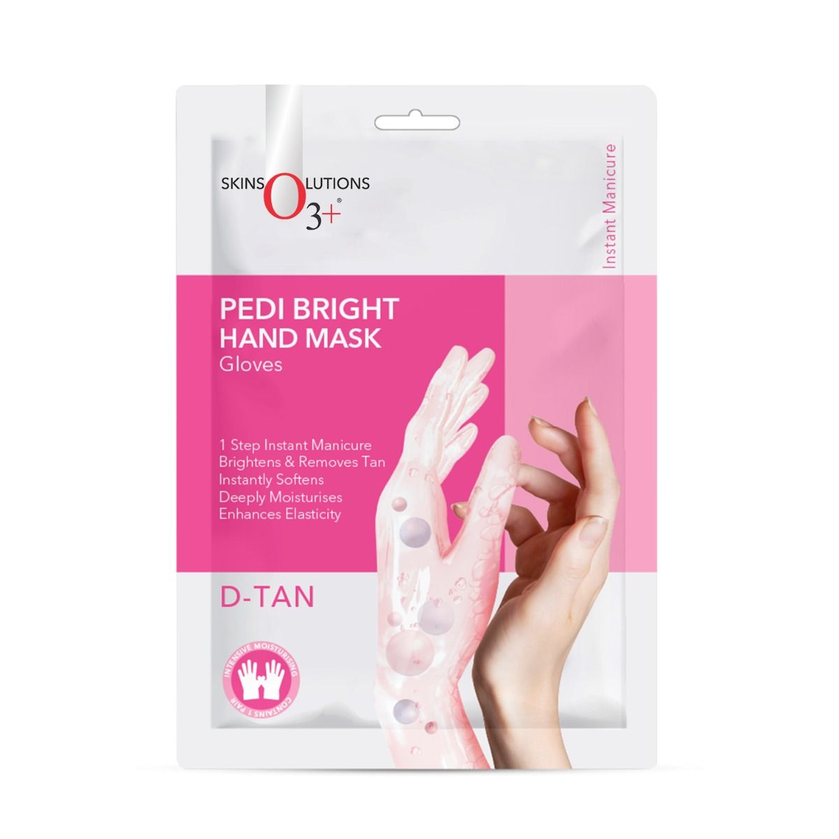 O3+ Pedi Bright Hand Gloves Cream Mask