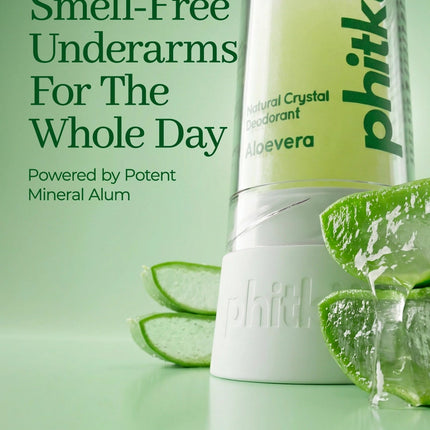 Phitku Aloe Vera Alum Infused Crystal Roll-On Stick 100g