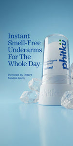Phitku Natural Alum Infused Crystal Roll-On Stick 100g