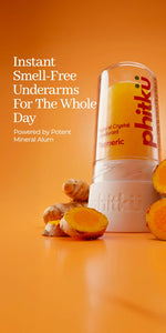 Phitku Turmeric Alum Infused Crystal Roll-On Stick 100g
