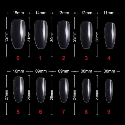 PKT 500pcs Ballet Nail Tips