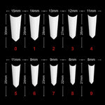 PKT 500pcs French Poited Natural nail tips
