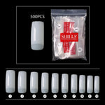 PKT 500pcs Half Cover Nail Tips Natural - 2