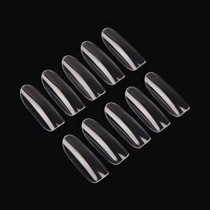 PKT 500pcs Oval Shape Nail Tips Clear