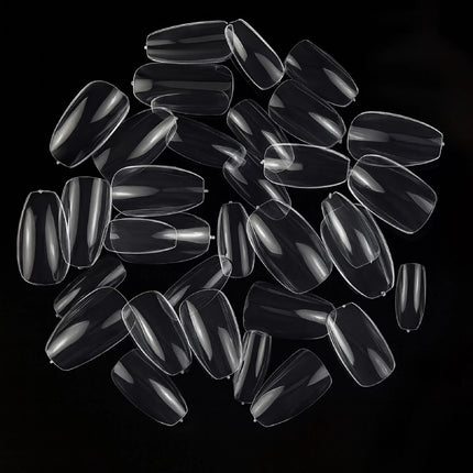 PKT 500pcs Short Ballet Nail Tips Clear - 5