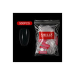 PKT 500pcs Short Ballet Nail Tips Clear - 6