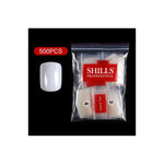 PKT 500pcs Short Full Cover Nail Tips Natural - 6