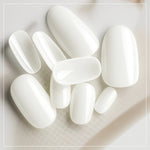 PKT 500pcs Short Oval Shape Nail Tips Natural - 5