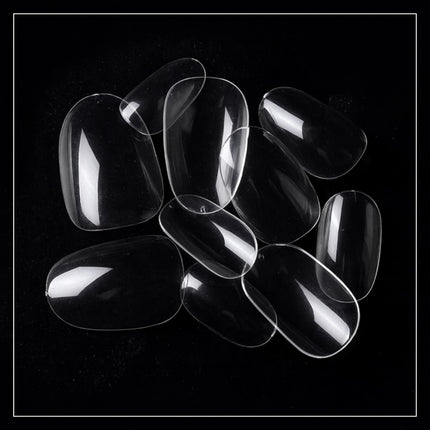 PKT 500pcs Short Round Shape Nail Tips Clear - 5