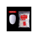 PKT 500pcs Short Round Shape Nail Tips Natural - 6