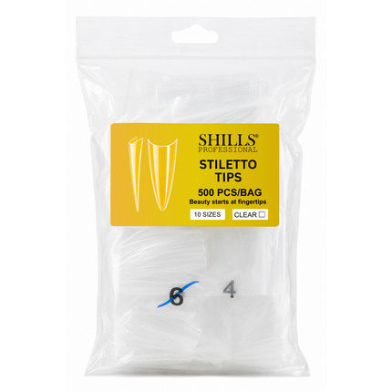 PKT 500pcs StilettoTips Clear