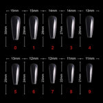 PKT 500pcs T-Shape Nail Tips Clear - 3