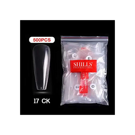 PKT 500pcs T-Shape Nail Tips Clear - 6