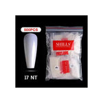 PKT 500pcs T-Shape Nail Tips Natural - 6