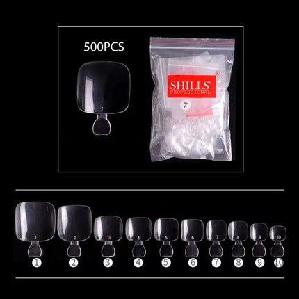 PKT 500pcs Toenails Tips Clear - 2
