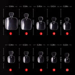 PKT 500pcs Toenails Tips Clear - 3