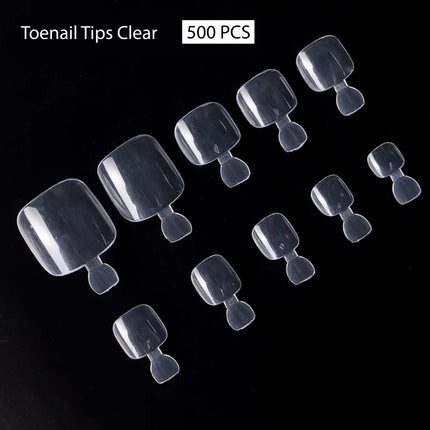 PKT 500pcs Toenails Tips Clear - 4
