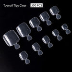 PKT 500pcs Toenails Tips Clear - 4