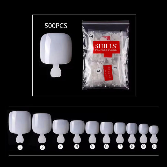 PKT 500pcs Toenails Tips Natural - 2