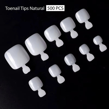 PKT 500pcs Toenails Tips Natural - 4