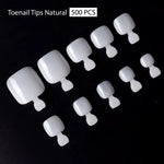 PKT 500pcs Toenails Tips Natural - 4