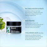 User applying Quench 92% Snail Mucin Collagen Boost Moisturizer on the face, showcasing its hydrating benefits and effectiveness as a snail mucin moisturizer.
