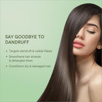 Image of QUENCH Anti Dandruff Conditioner featuring tea tree extracts, designed to minimize dandruff and enhance hair smoothness.