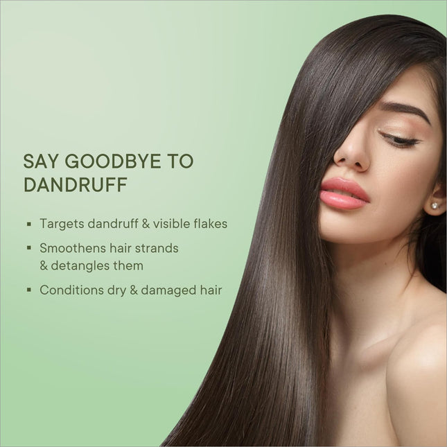 Image of QUENCH Anti Dandruff Conditioner featuring tea tree extracts, designed to minimize dandruff and enhance hair smoothness.