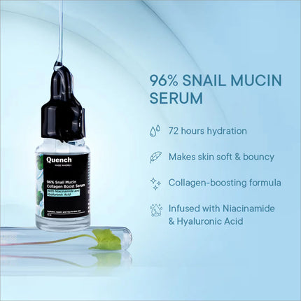 Quench Hydrated Ever After Kit, a 25ml hydrating skincare kit, ideal for achieving radiant skin.