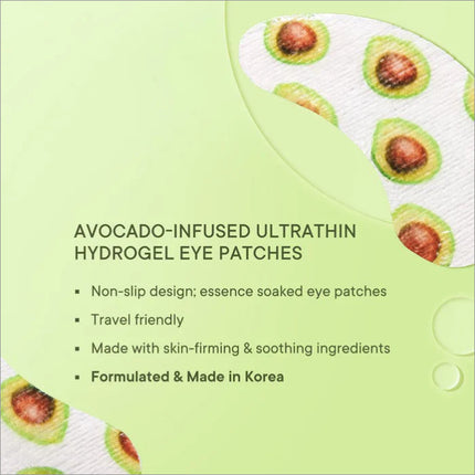 Application of Brightening Under Eye Hydrogel Patch on a model's face - under eye patches designed to refresh tired eyes.