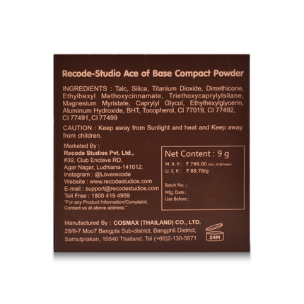 Recode Ace of Base Compact Powder 9 G product information