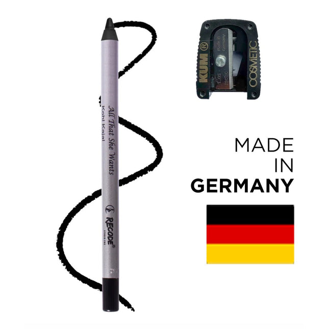 Recode Black Kohl Kajal Pencil with Sharpener 1.20 G