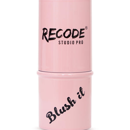 Recode Blush It Blush Stick Rose Rush application