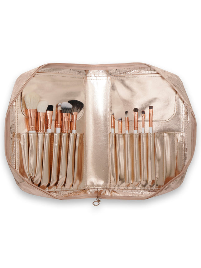 Recode Brush 12-pcs Set with Premium Rose Gold Pouch - image 2