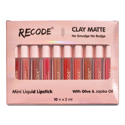 Recode Clay Matte Liquid Lipsticks 2 ML x 10 product photo 3