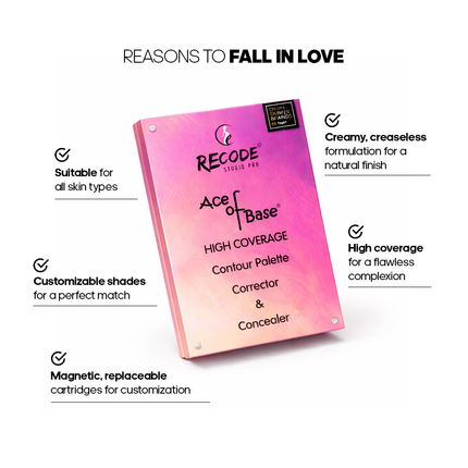 Recode concealer and contour palette application