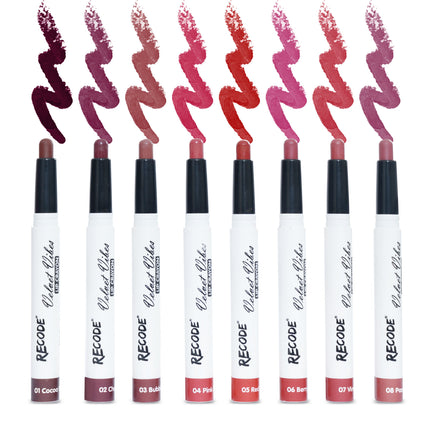 Recode Smudge-proof and waterproof Lip Crayon Set Of 8 (1.5 G X 8) product photo 1