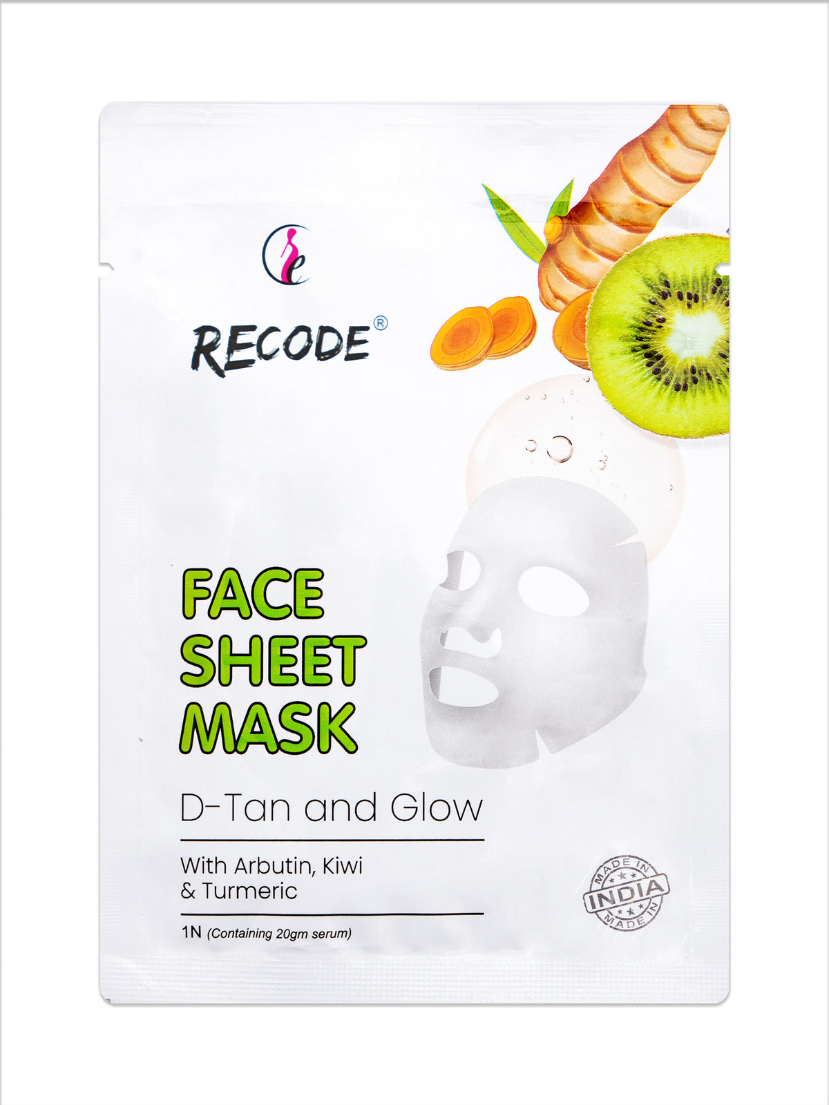 Recode Face Sheet Mask For D Tan product image 1