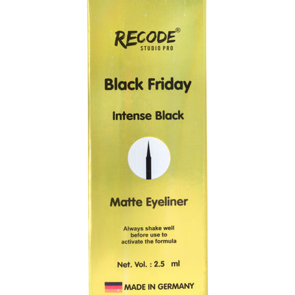 Recode Germany Matte Black Eyeliner features