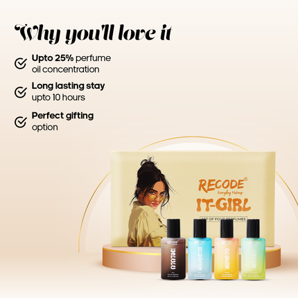 Recode IT GIRL Perfume Set of 4 (20 ML X 4) product image 13
