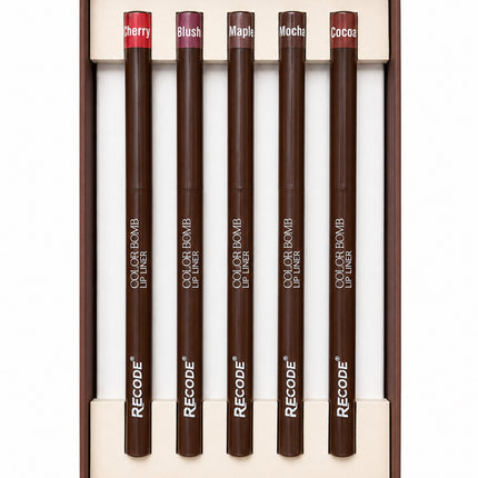 Recode 01 Brown Color Bomb Lip Liner Set of 5 ( 5 X 0.3 G) product photo 2