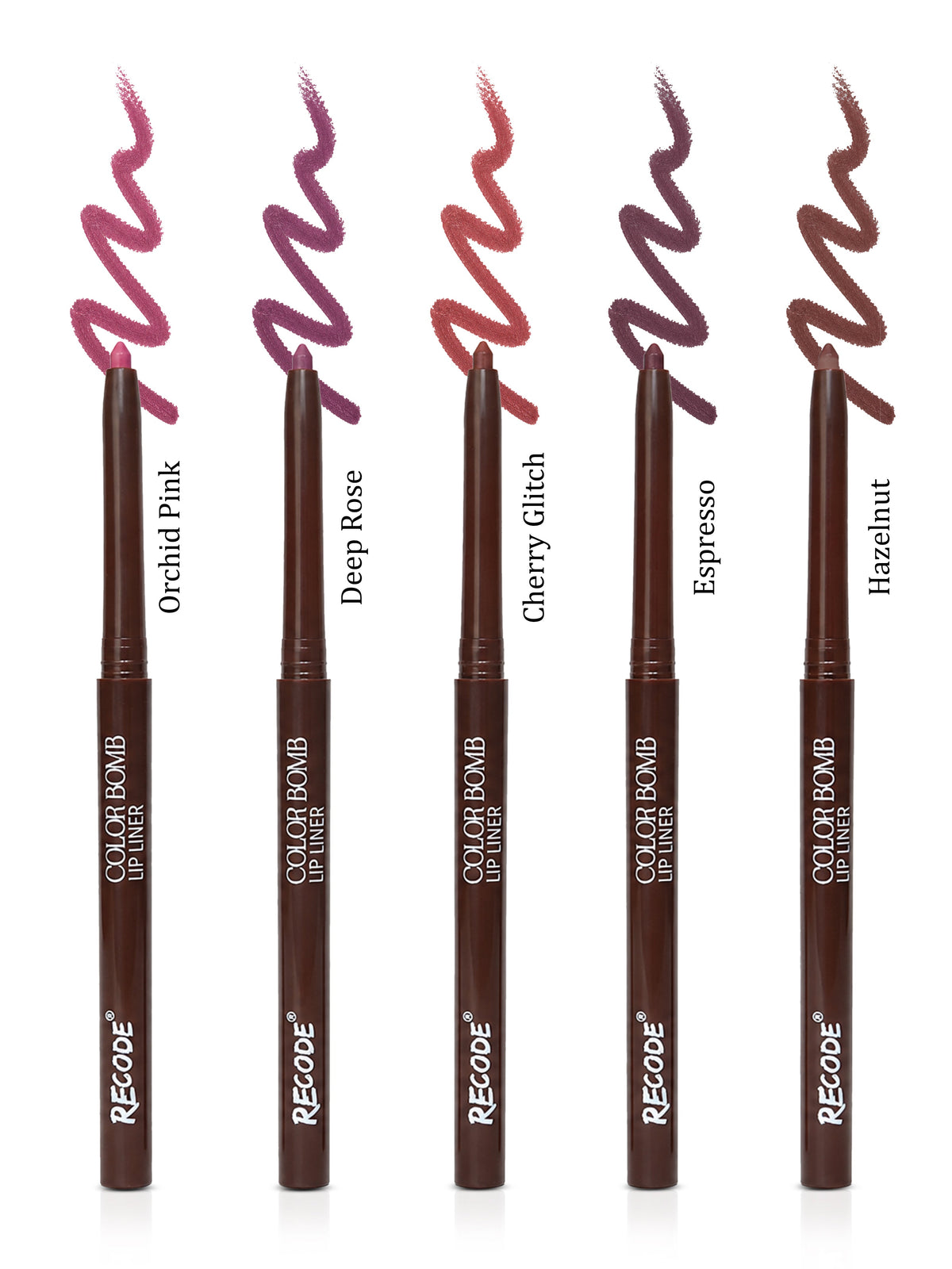 Recode 02 Red Color Bomb Lip Liner Set of 5 ( 5 X 0.3 G) product photo 1