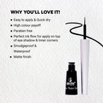 Recode Matte Black Liquid Eyeliner eye look