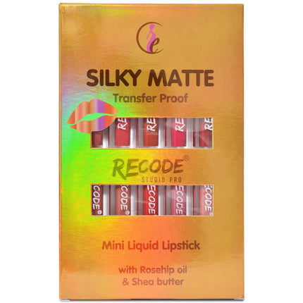 Recode 10 Silky Matte Mini Liquid Lipsticks - 12.50 ML (1.25MLx 10) product photo 3