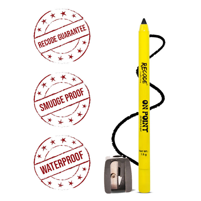Recode On-Point Kajal With Sharpener 1.5 G - Black